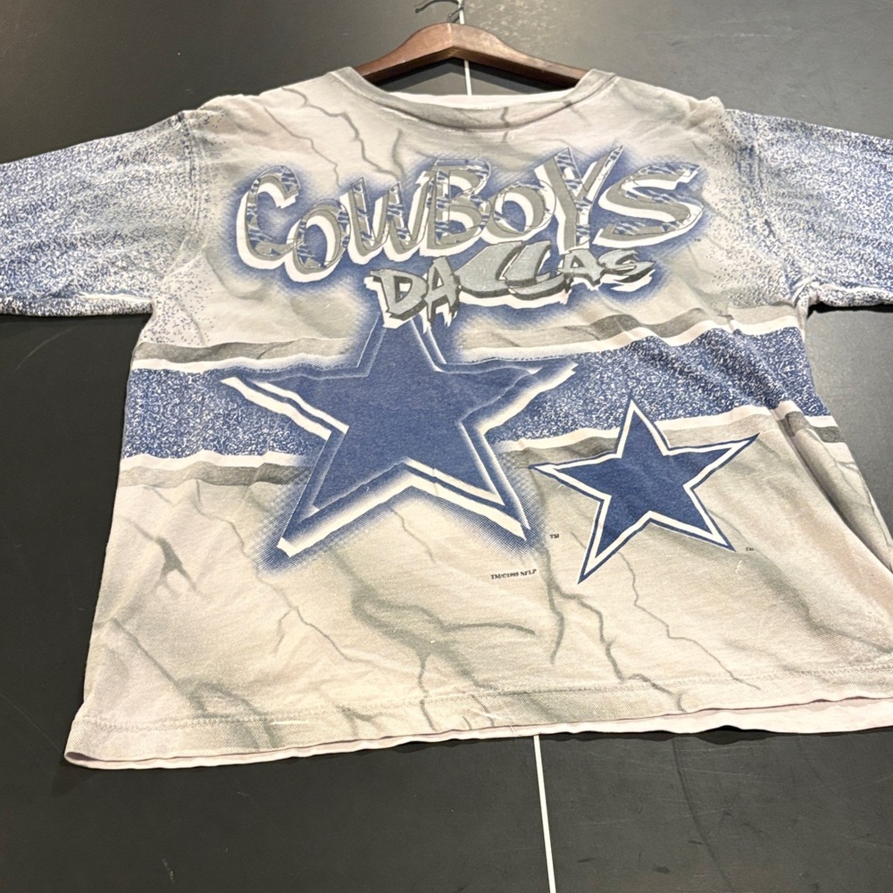 Greyish blue Dallas Cowboys size large 1995 Men's Tee - Picture 3 of 7